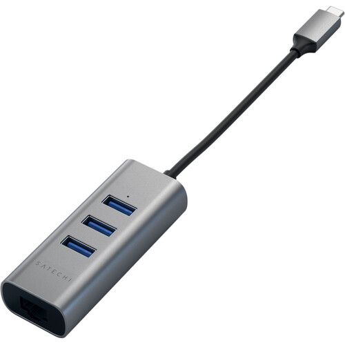 사테치 Satechi USB Type-C 2-in-1 Hub (Space Gray)