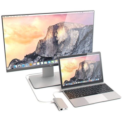 사테치 Satechi 8-in-1 USB Type-C Multi-Port Adapter (Silver)