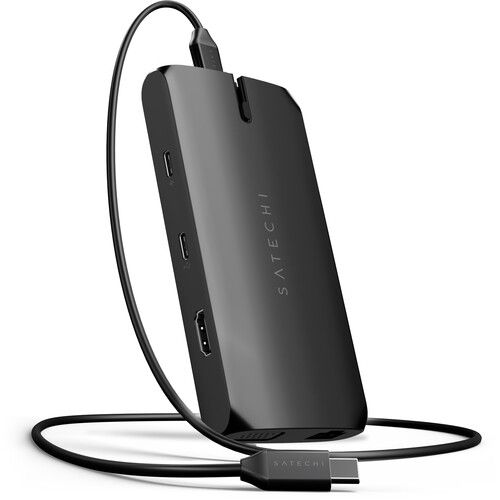 사테치 Satechi On-the-Go Multi-Port Adapter (Black)