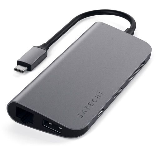 사테치 Satechi 9-in-1 USB Type-C Multimedia Adapter (Space Gray)