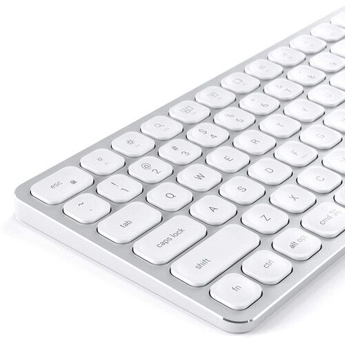 사테치 Satechi Aluminum Bluetooth Wireless Keyboard for Mac (Silver)