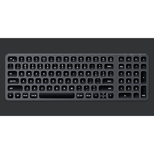 사테치 Satechi Compact Backlit Bluetooth Keyboard for Mac (Space Gray)