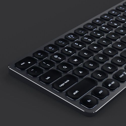 사테치 Satechi Compact Backlit Bluetooth Keyboard for Mac (Space Gray)