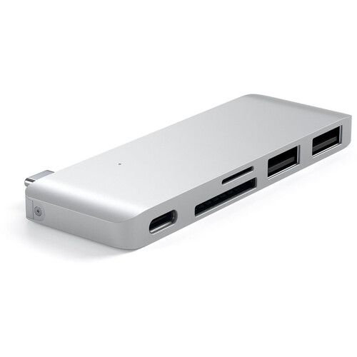 사테치 Satechi USB Type-C Passthrough Hub (Silver)