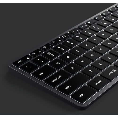 사테치 Satechi Slim W3 Wired Backlit Keyboard (Space Gray)