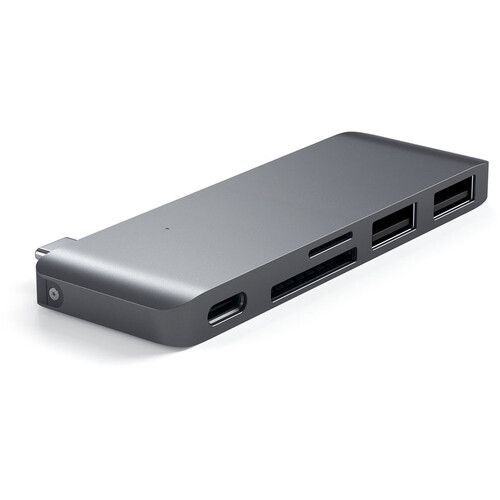 사테치 Satechi USB Type-C Passthrough Hub (Space Gray)