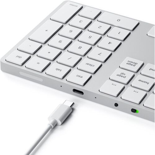 사테치 Satechi Bluetooth Extended Keypad for Mac (Silver)