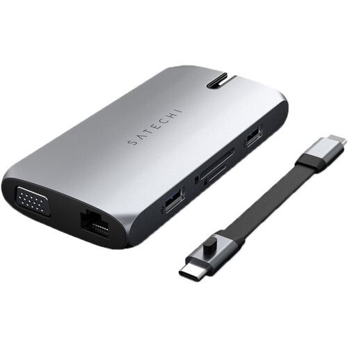 사테치 Satechi USB Type-C On-the-Go Multiport Adapter (Space Gray)