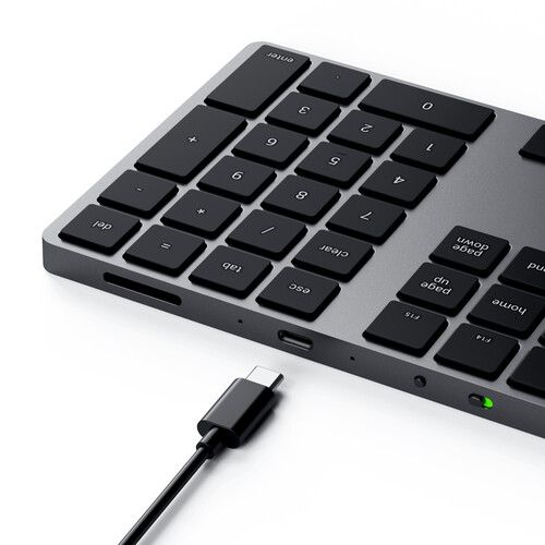 사테치 Satechi Bluetooth Extended Keypad for Mac (Space Gray)