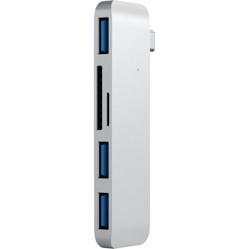 사테치 Satechi USB 3.0 Type-C 3-In-1 Combo Hub (Silver)