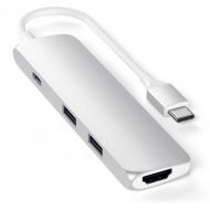 Satechi USB Type-C 4-in-1 Slim Multi-Port Adapter (Silver)