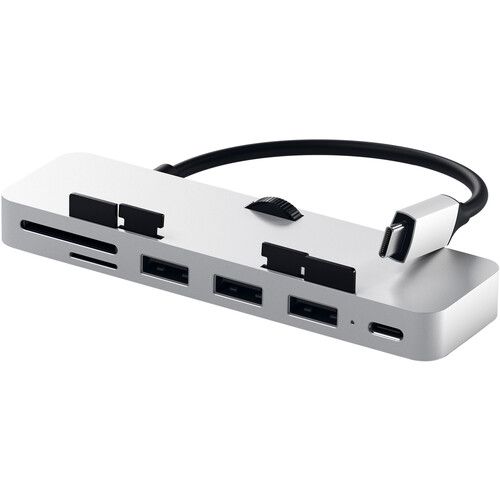 사테치 Satechi Aluminum USB Type-C Clamp Hub Pro (Silver)