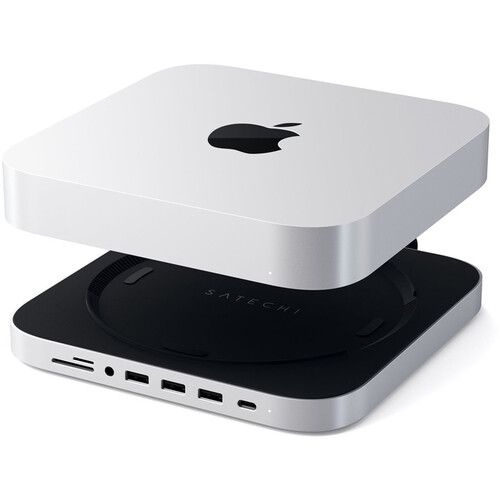 사테치 Satechi USB Type-C Aluminum Stand and Hub for Apple Mac mini (Silver)