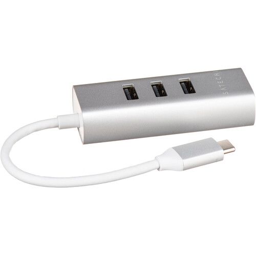 사테치 Satechi USB Type-C 2-in-1 Hub (Silver)