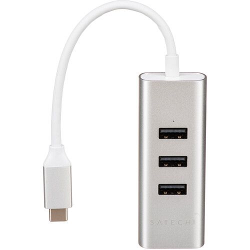 사테치 Satechi USB Type-C 2-in-1 Hub (Silver)