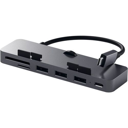 사테치 Satechi Aluminum USB Type-C Clamp Hub Pro (Space Gray)