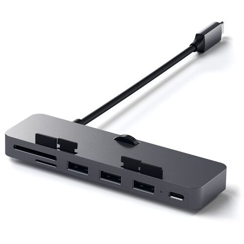 사테치 Satechi Aluminum USB Type-C Clamp Hub Pro (Space Gray)