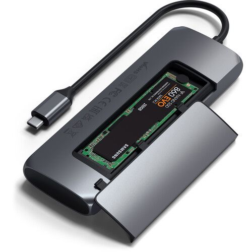 사테치 Satechi USB Type-C Hybrid Multiport Adapter (Space Gray)