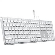 Satechi Aluminum Wired USB Keyboard for Mac (Silver)