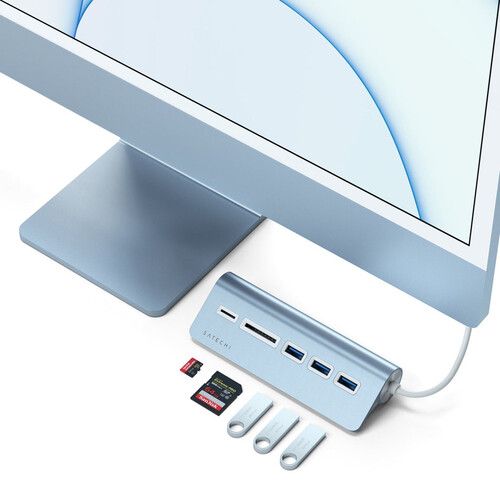 사테치 Satechi USB Type-C Combo Hub (Blue)