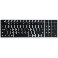 Satechi Slim X2 Bluetooth Backlit Keyboard with Numeric Keypad - Illuminated Keys & Multi-Device Sync - for M2/ M1 MacBook Pro/Air, M2/ M1 iPad Pro/Air, M2 Mac Mini, iMac M1 (Space Grey)