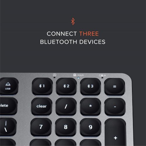 사테치 [아마존 핫딜] Satechi Compact Backlit Bluetooth Keyboard  Wireless Bluetooth 5.0 & Multi-Device Sync  Compatible with 2019 MacBook Pro, 2018 MacBook Air, 2018 iPad Pro, iPhone 11 Pro Max/11 Pr