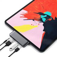 [아마존핫딜]SATECHI Typ-C Aluminium Mobiler Pro Hub Adapter mit USB-C PD Ladefunktion, 4K HDMI, USB 3.0 und 3.5mm Audioausgang, kompatibel mit 2018 iPad Pro, Microsoft Surface Go und Anderen (