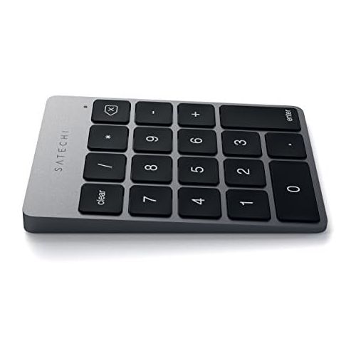 사테치 [아마존베스트]SATECHI Bluetooth 18 Key Number Keypad Keyboard Extender - Compatible with 2020/2019/2018/2017 iMac/iMac Pro, MacBook Air/MacBook Pro, iPad Air/iPad/iPad Pro, iPhone and More