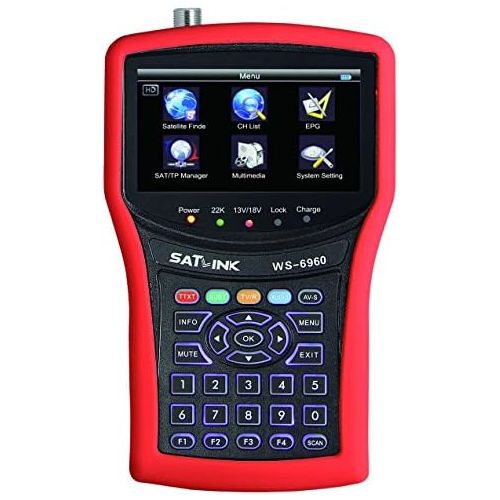  SatLink SATLINK WS-6960 DVB-S&DVB-S2 HD MPEG4 Satellite Finder Satellite Meter Constellation analyzer 4.3 Inch LCD Screen