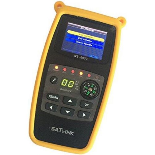  SatLink SATLINK WS-6933 DVB-S2 FTA C&KU Band Digital Satellite Meter Finder with Compass