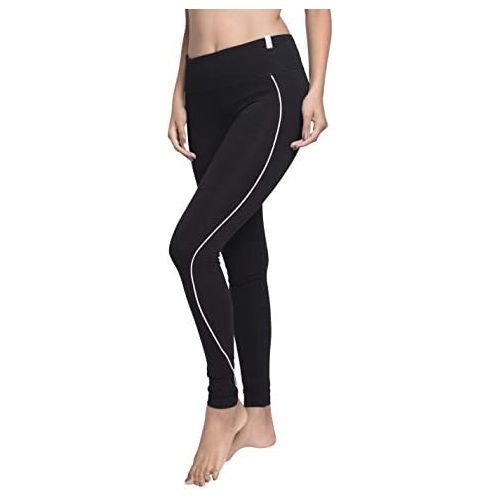  Satva Super Soft Organic Cotton Womens Active Yoga Pants Highwaisted Leggings with Hidden Pocket - Prema Legging