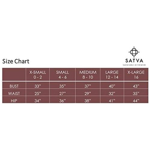  Satva Super Soft Organic Cotton Womens Active Yoga Pants Highwaisted Leggings with Hidden Pocket - Prema Legging