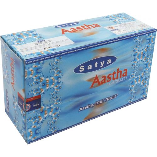  인센스스틱 Satya Aastha Incense Sticks Agarbatti 180 Grams Box | 12 Packs of 15 Grams in a Box | Export Quality