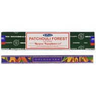 인센스스틱 Satya Satya Sai Baba Patchouli Forest Nag Champa Incense Sticks (15 sticks)
