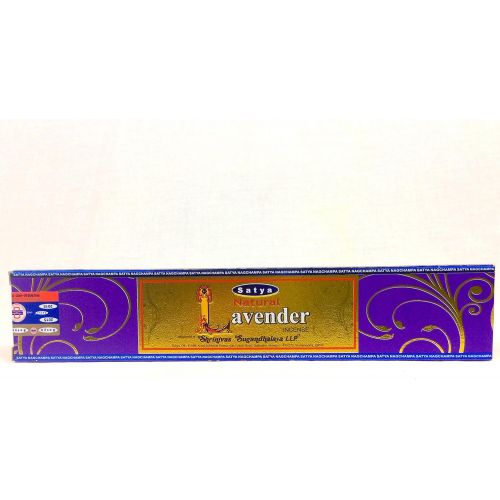  인센스스틱 Satya Natural Lavender Incense Lot of 3 Packs Handmade in India.