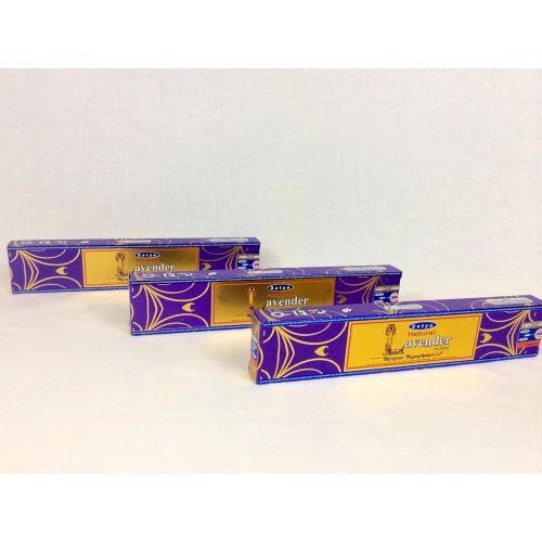  인센스스틱 Satya Natural Lavender Incense Lot of 3 Packs Handmade in India.