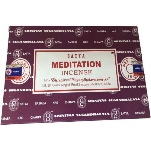  인센스스틱 Satya Sai Baba Nag Champa- Meditation Incense Sticks - Pack of 2 (15 Gram Each)