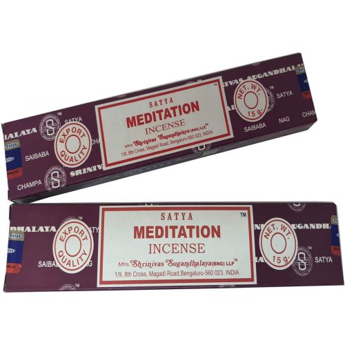  인센스스틱 Satya Sai Baba Nag Champa- Meditation Incense Sticks - Pack of 2 (15 Gram Each)