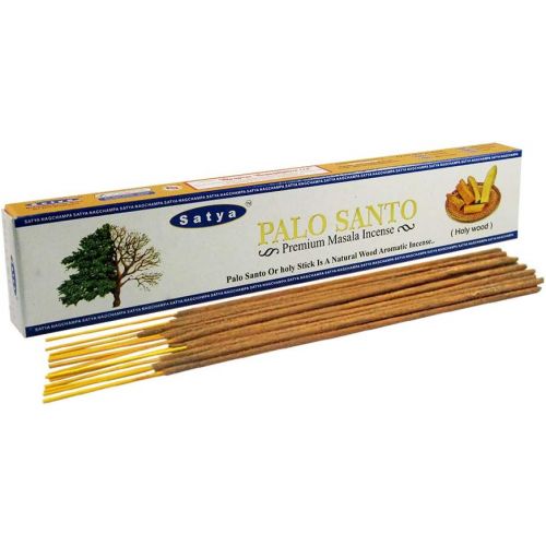  인센스스틱 Satya Palo Santo Premium Masala Incense Sticks Pack of 12 Boxes 15gms Each Aids in Spiritual Purifying, Energy Cleansing, Inspiring Creativity, Inviting Fortune, Meditation