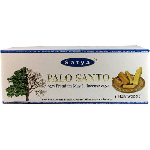  인센스스틱 Satya Palo Santo Premium Masala Incense Sticks Pack of 12 Boxes 15gms Each Aids in Spiritual Purifying, Energy Cleansing, Inspiring Creativity, Inviting Fortune, Meditation