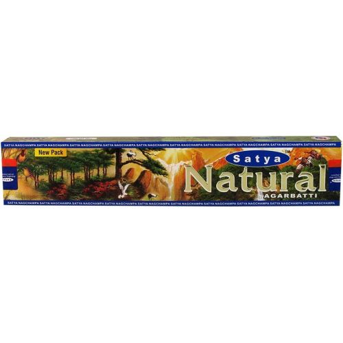  인센스스틱 Satya Natural Agarbatti Pack of 6 Incense Sticks Boxes 15gms Each Supreme Quality Incense Sticks for Relaxation, Positivity and Peace