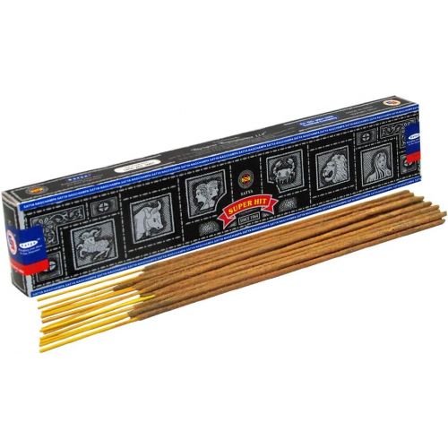  인센스스틱 Satya Super Hit Incense Sticks Pack of 3 Incense Sticks Boxes 15gms Each Hand Rolled Incense Sticks Reduce Negative Aspects & Boosts Positive Aspects for Tranquility, Positivity &