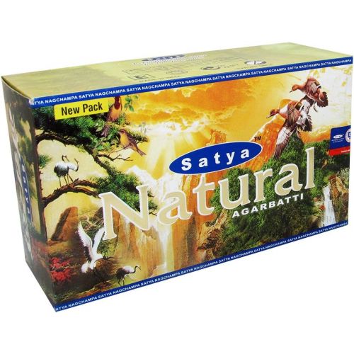  인센스스틱 Satya Natural Agarbatti Pack of 12 Incense Sticks Boxes 15gms Each Supreme Quality Incense Sticks for Relaxation, Positivity and Peace