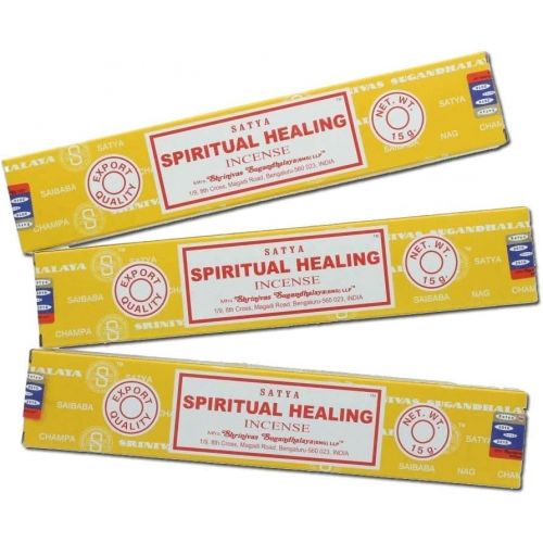  인센스스틱 Satya Nag Champa Spiritual Healing Incense Sticks, 12 Count