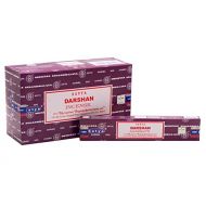 인센스스틱 Satya Bangalore (BNG) Darshan Incense Sticks 12 Boxes x 15 Gram (180 Grams Total)