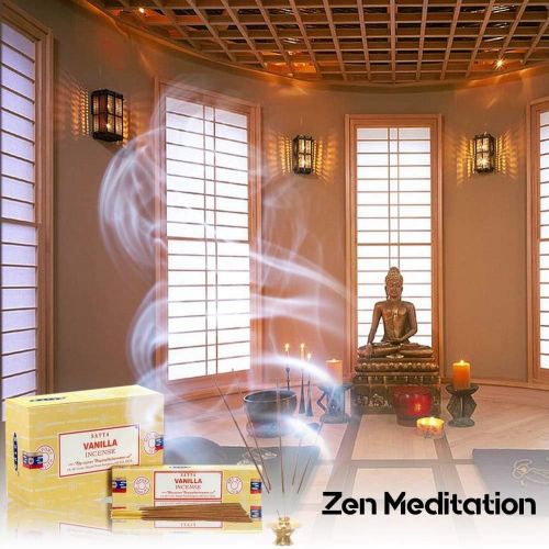  인센스스틱 Satya Nag Champa Vanilla Incense Sticks, 12packs x 15grams