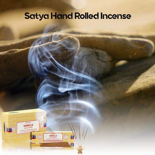  인센스스틱 Satya Nag Champa Vanilla Incense Sticks, 12packs x 15grams