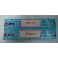 인센스스틱 Satya Good Luck Incense Sticks - Set of 2 Packs of 15 Grams Each