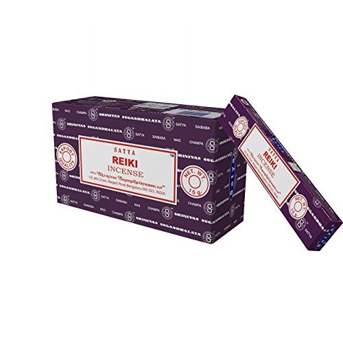  인센스스틱 Satya Nag Champa Reiki Incense Sticks, 12 Count