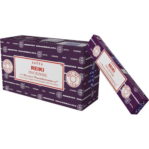  인센스스틱 Satya Nag Champa Reiki Incense Sticks, 12 Count